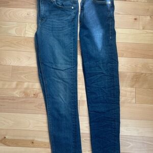 Two pairs of Jeans - Dark Blue Denim